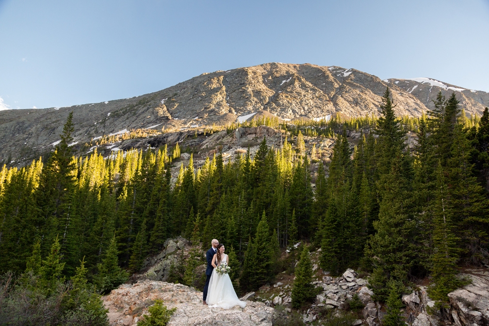 cou-le that planned a mountain elopement in Colorado
