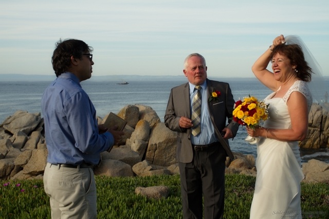 California beach wedding