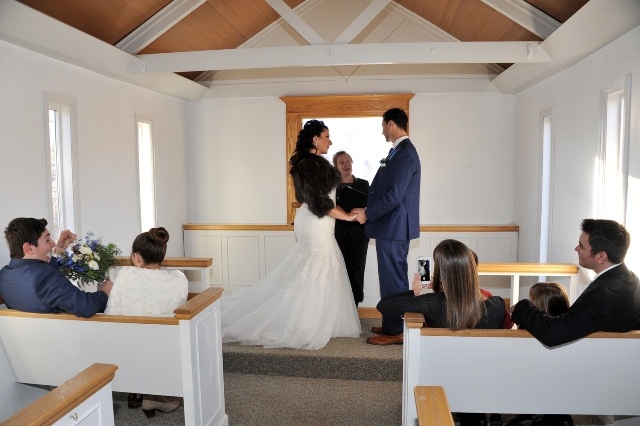 intimate chapel ceremony