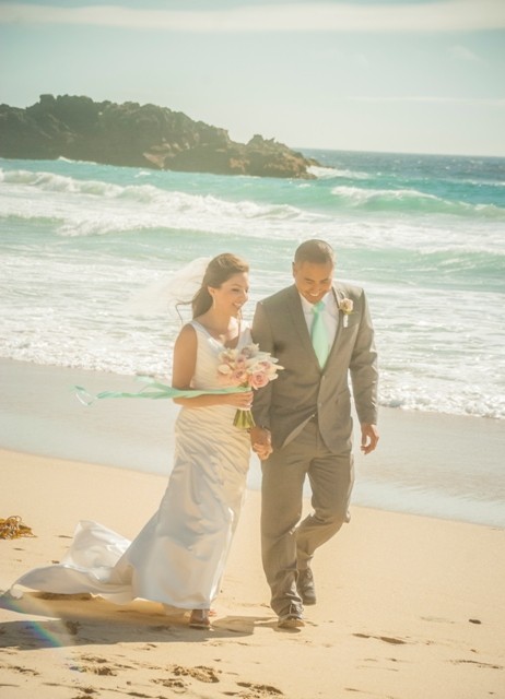 garrapata walk on the beach