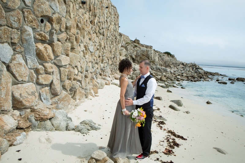 eloping on the beach in California