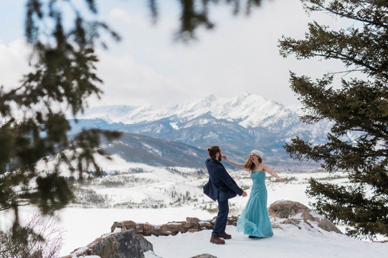 Breckenridge winter wedding