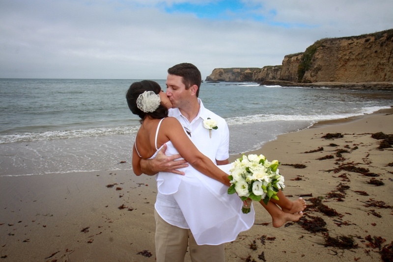 eloping on the beach in california