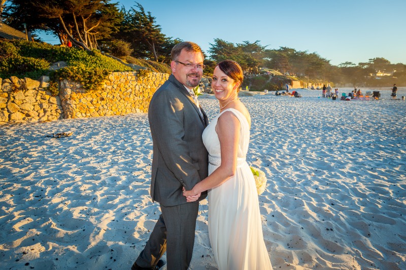 Getting married on the beach in Carmel
