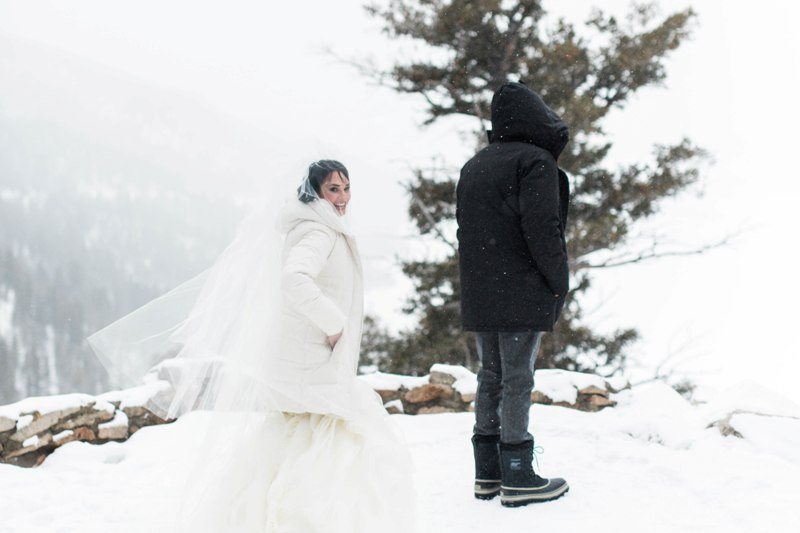 Tess And Will S Colorado Winter Destination Wedding Wait For It