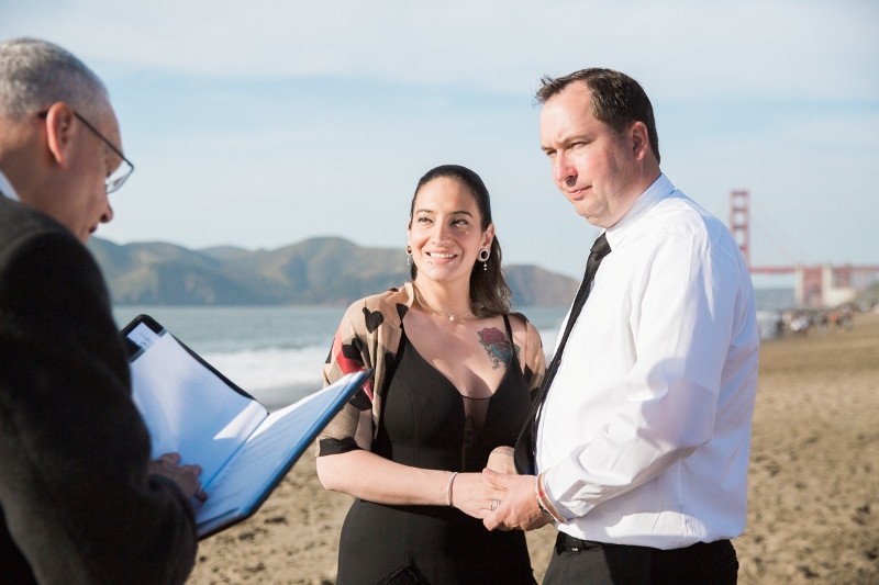 wedding vows on the beach