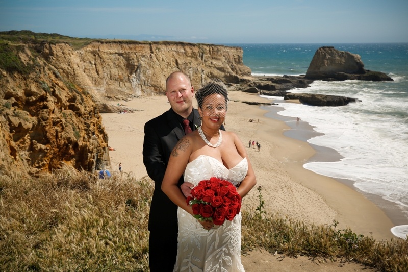 Dana and Nathan's Santa Cruz Beach Cliffs Wedding