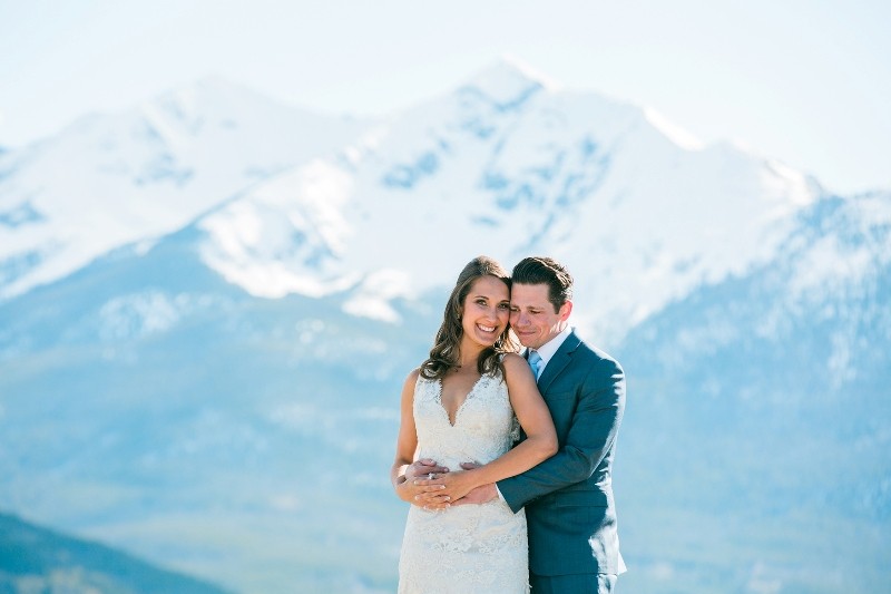 spring wedding in the Rocky Mountains