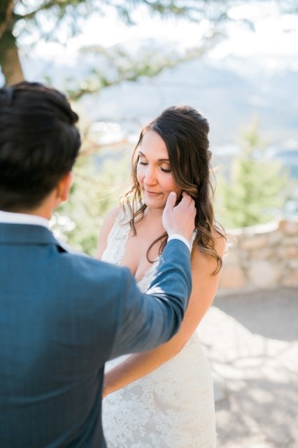 wedding ceremony on the shores of Lake Dillon