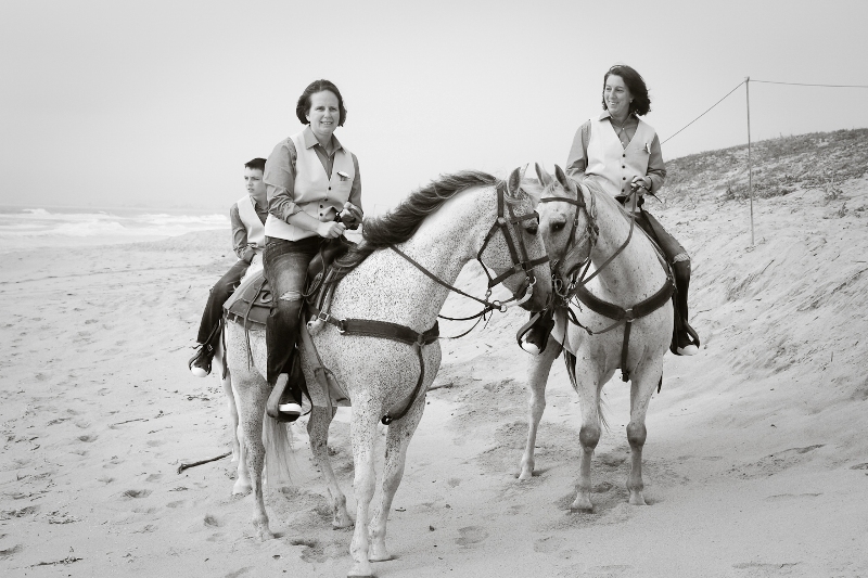 horseback wedding on the beach in Monterey