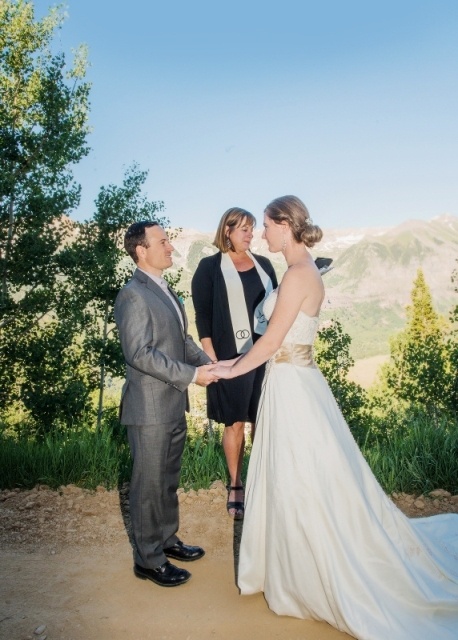 ceremony on the mountain in telluride