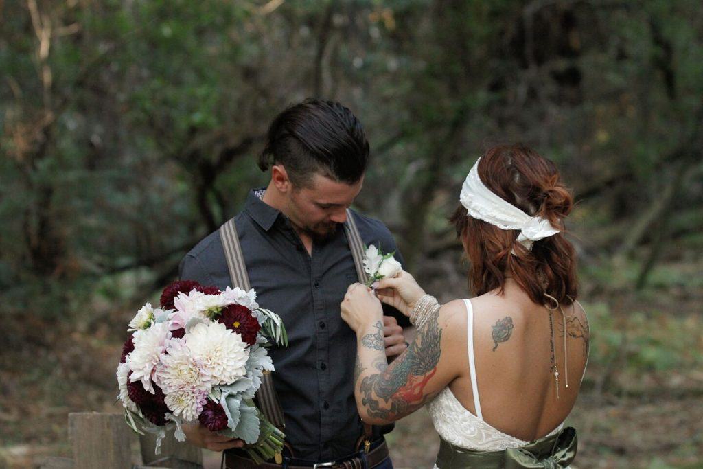 pining on the boutonniere