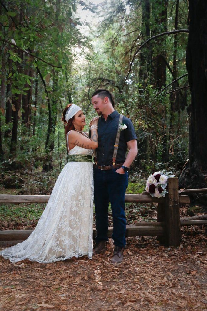 Aaron and Courtney's wedding in the Santa Cruz redwoods