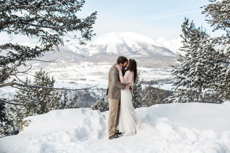 A Rocky Mountain Winter Wedding For Adam And Laura - rocky mountains colorado winter