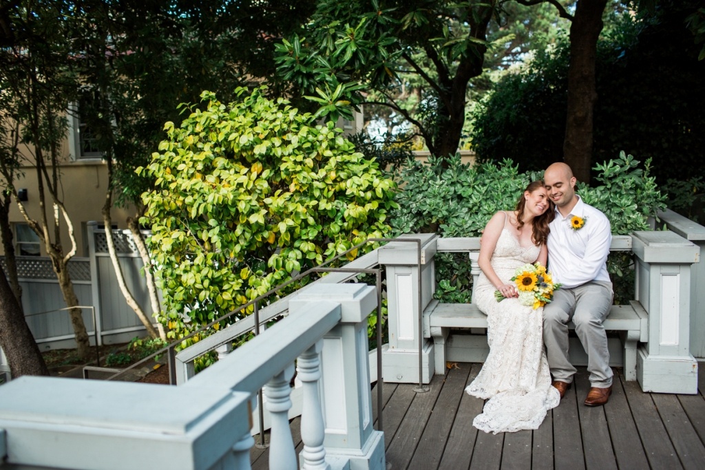married in the garden in san francisco