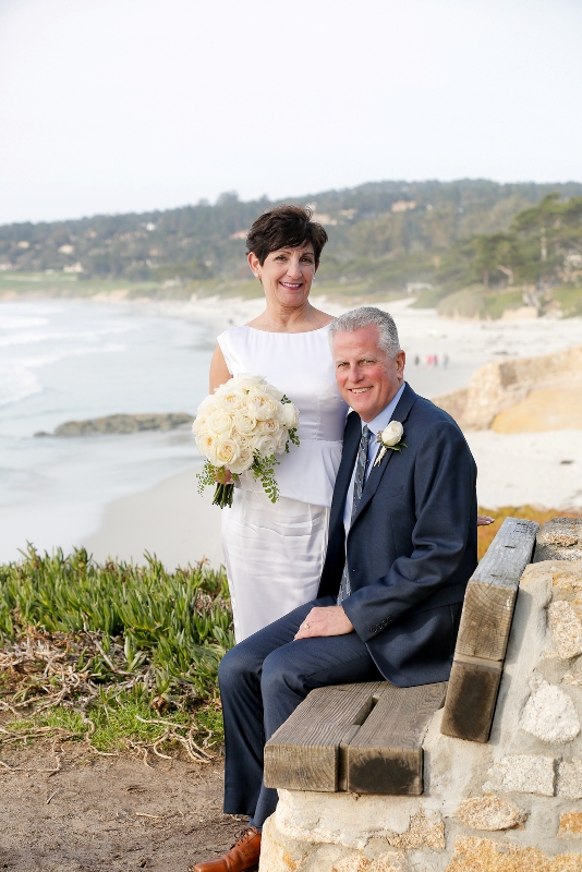 married on the beach in California