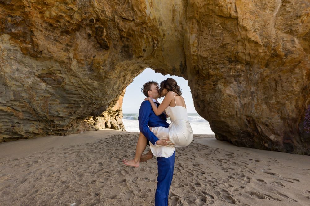 Married on the beach in California