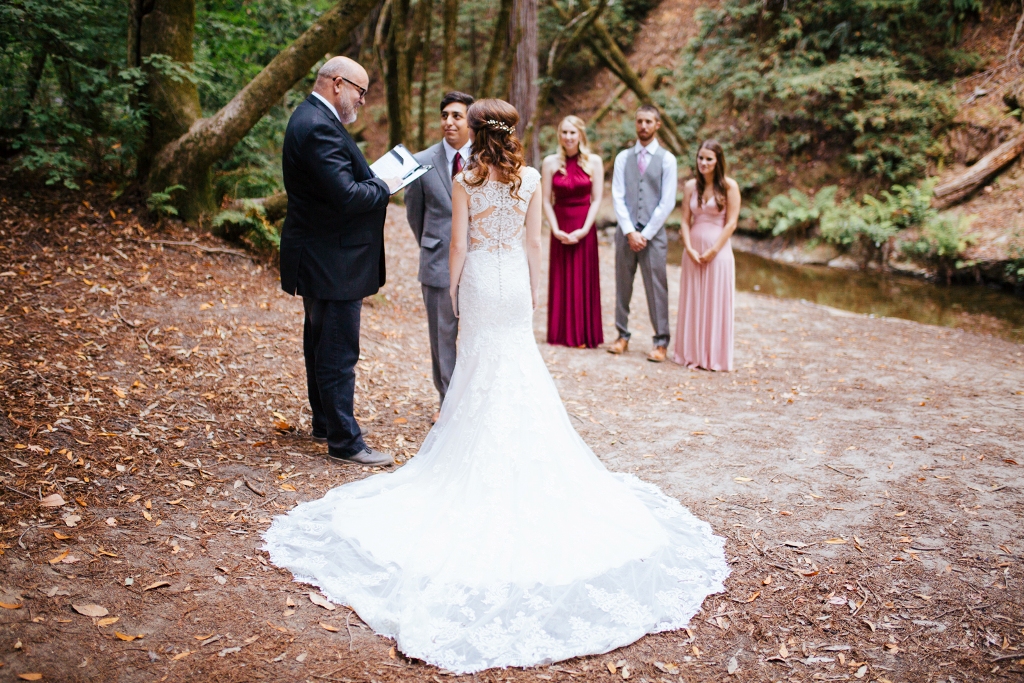 elopement ceremony in the redwoods