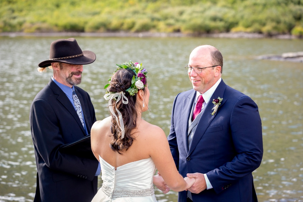 Rocky Mountain destination wedding ceremony