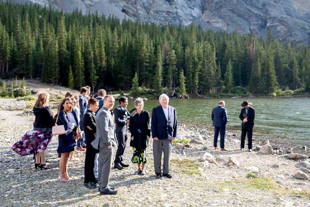 wedding ceremony in Breckenridge at an alpine lake