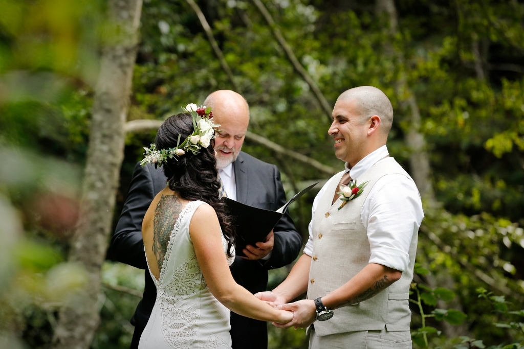 wedding ceremony in California