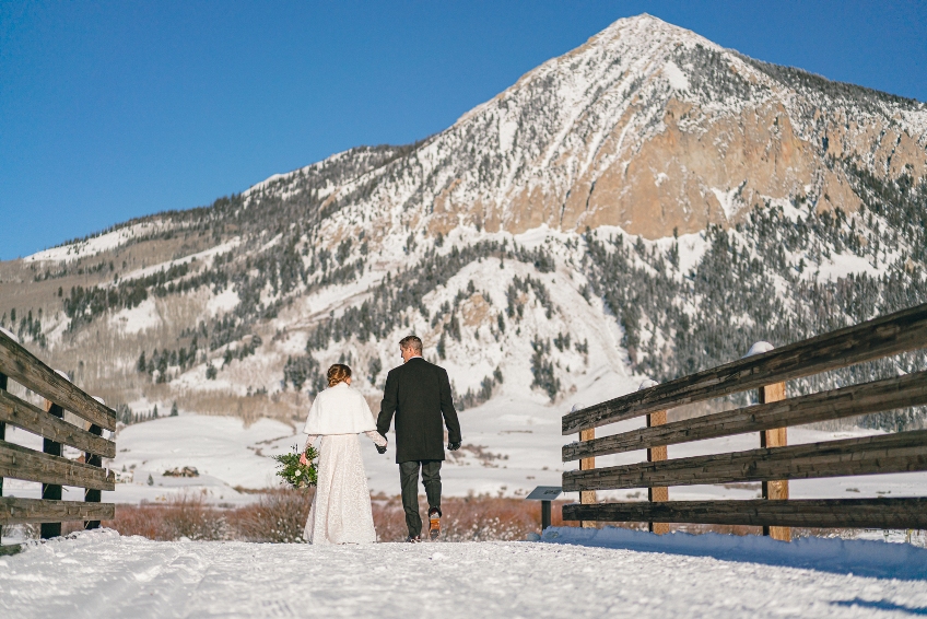 Best place to elope in Crested Butte in winter