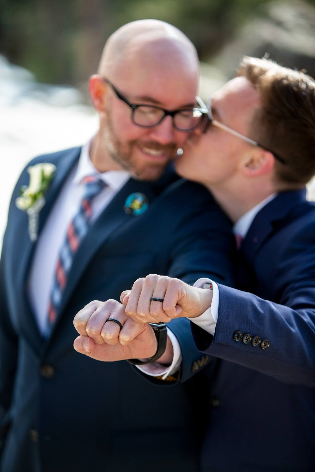 same sex couple married at Lookout Mountain, Golden