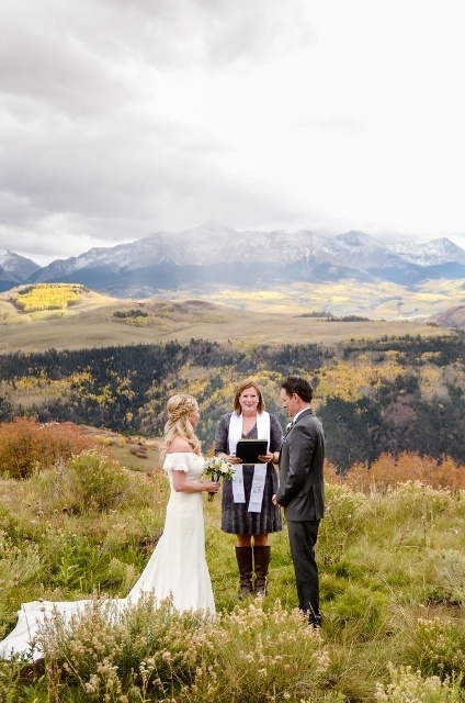 married on the mountain in Telluride
