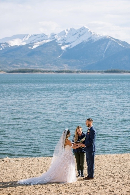 married on the beach in Breckenridge