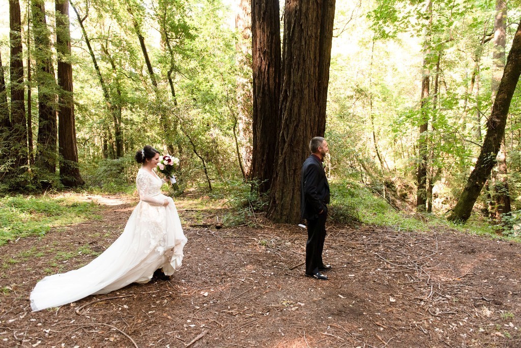 redwood wedding first look