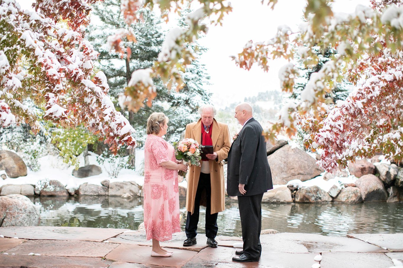 Boulder elopement ceremony