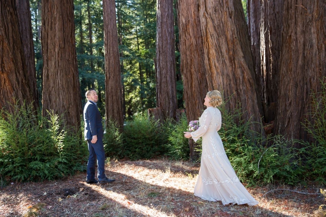 redwood wedding first look