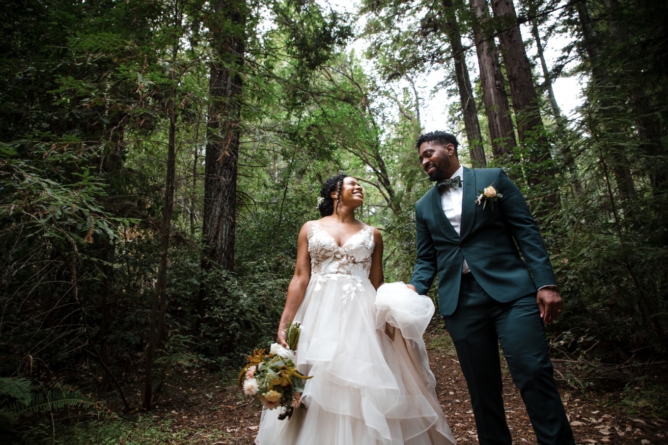 enchanted forest wedding dress