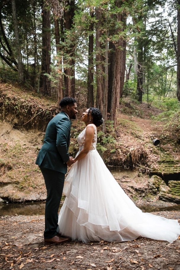 enchanted forest wedding gown