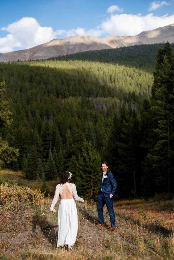 Boreas Pass elopement first look