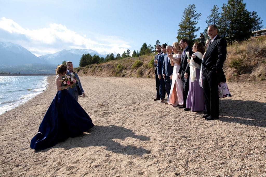 married on the beach in Colorado