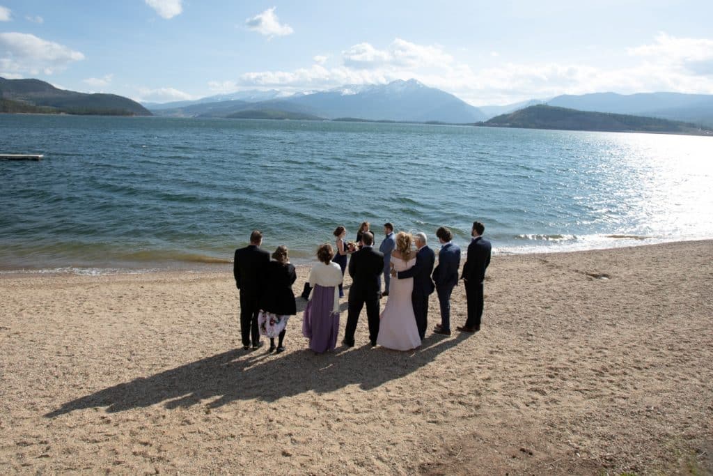 elopement on the beach - Lake Dillon