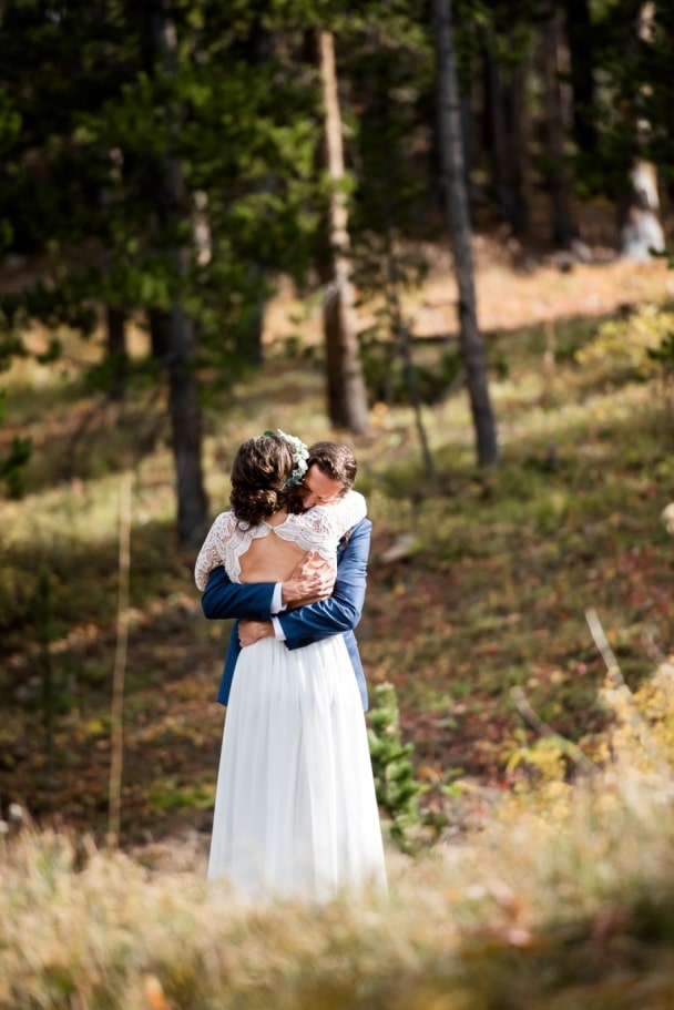 first look for their Boreas Pass elopement