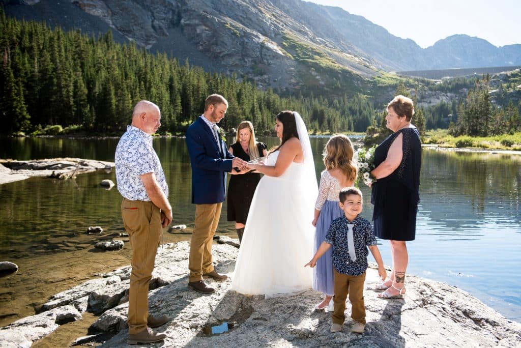 wedding ceremony in Breckenridge