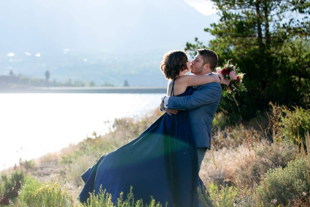 cassie and Rami's Lake Dillon elopement