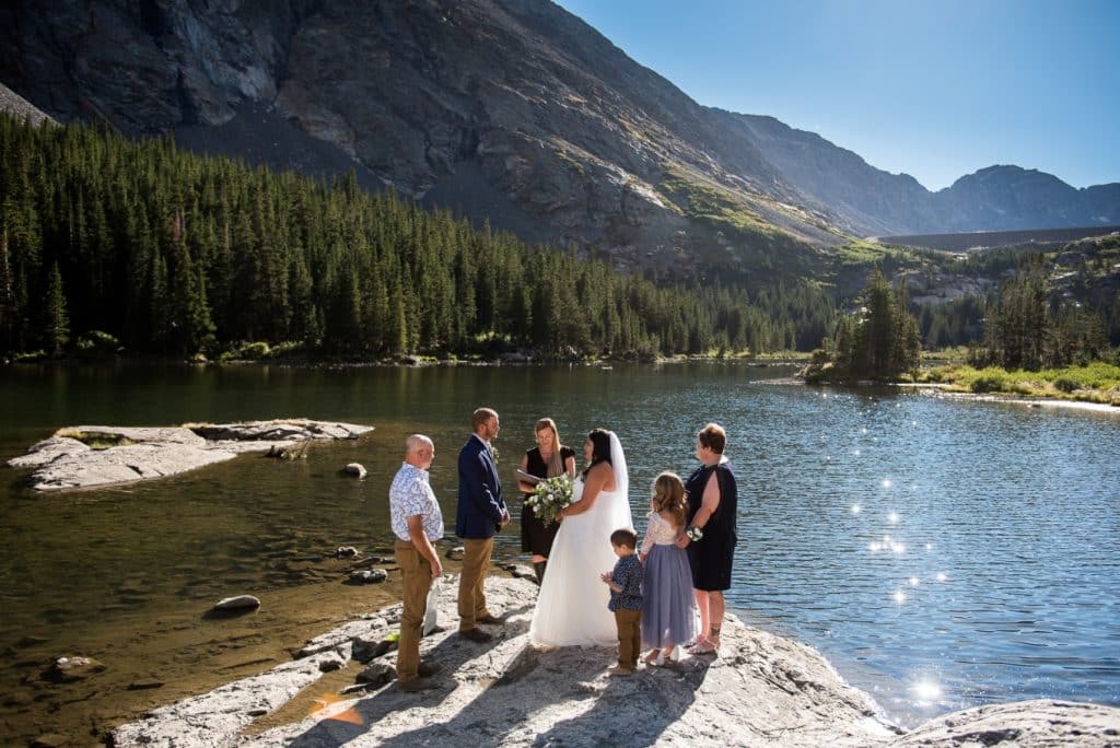 lakeside micro-wedding in Breckenridge