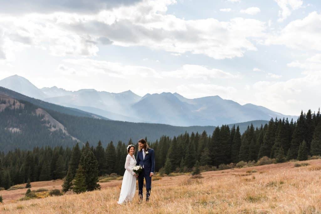 Gorgeous mountian views for their elopement