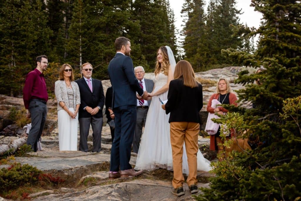 wedding ceremony in Breckenridge