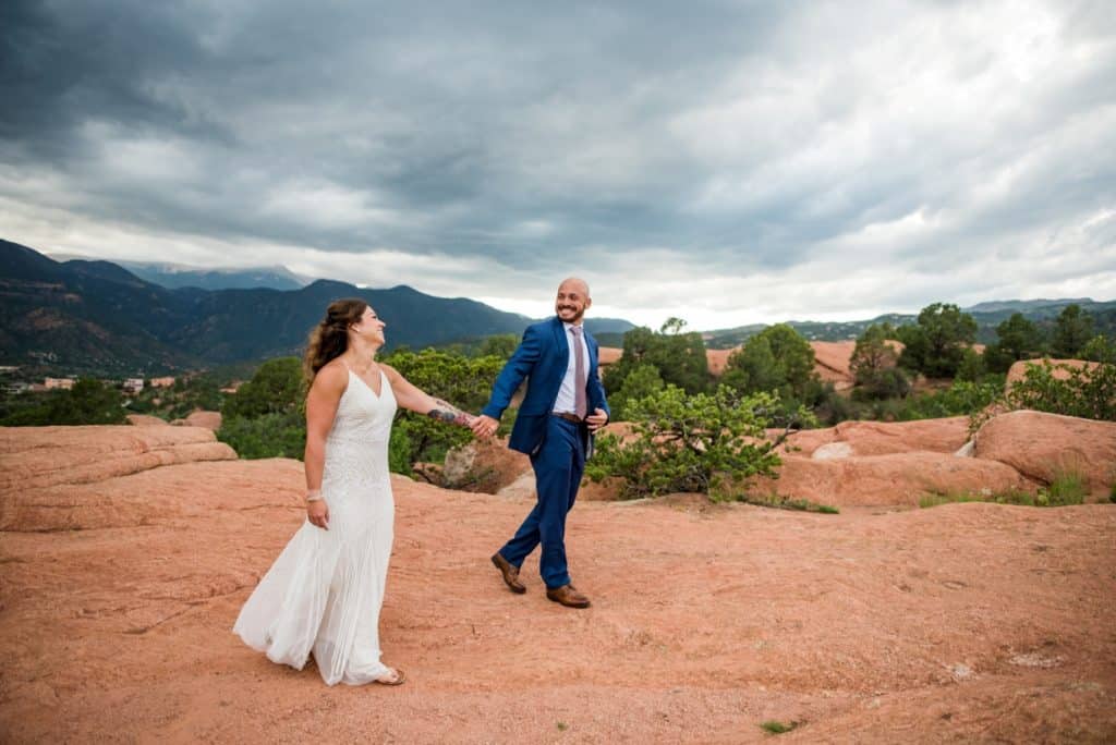 wlaking through Garden of the Gods