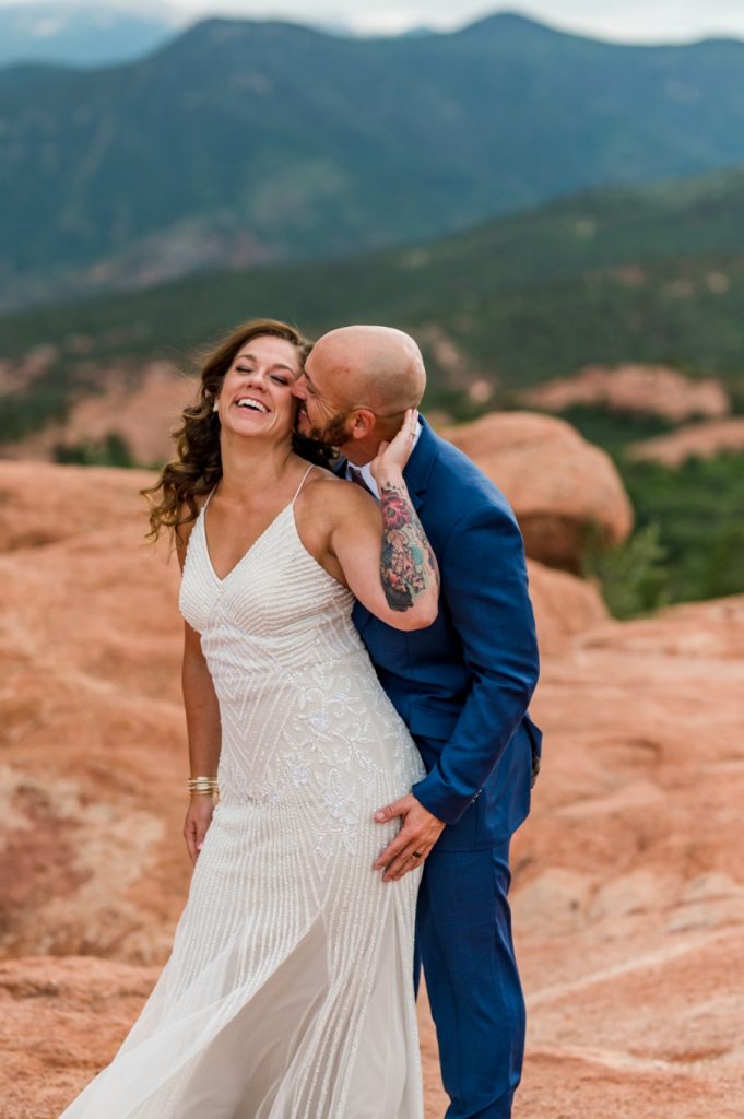 married at Garden of the Gods in summer