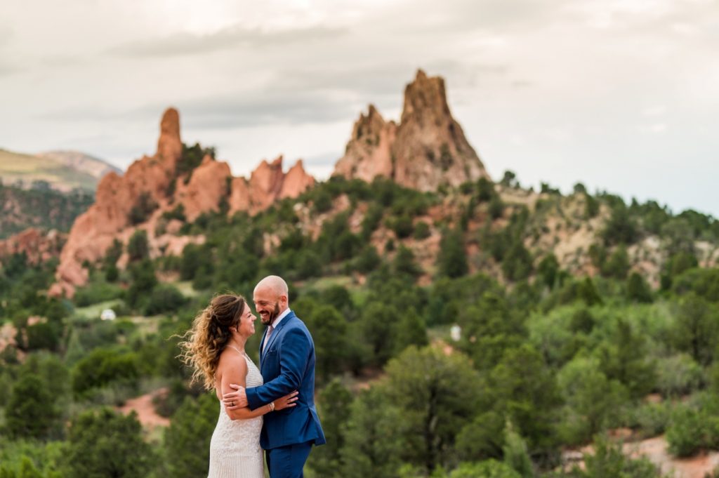 Jeff and Meredith's July wedding at Garden of the Gods