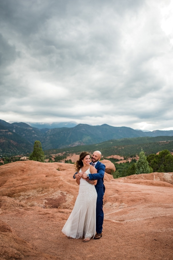 sunset elopement Garden of the Gods