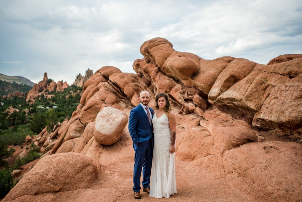 Jeff and Meredith were married at Garden of the Gods during the Covid 19 pandemic
