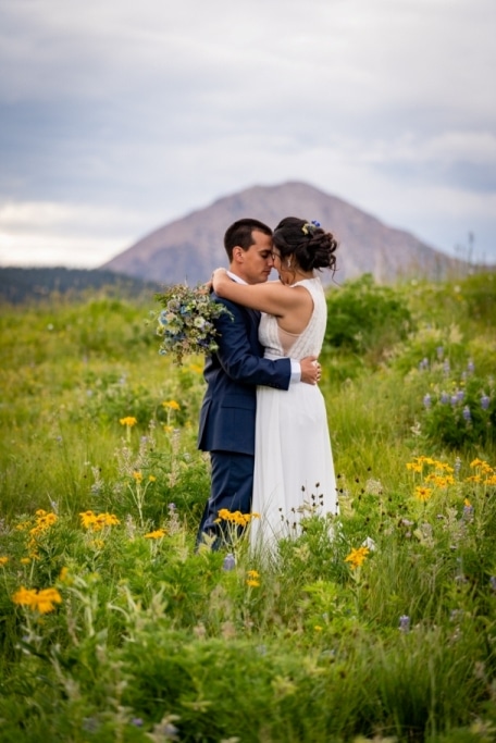 kissing in the wildflowers