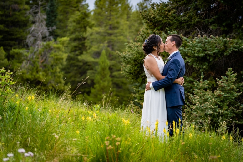 First married kiss